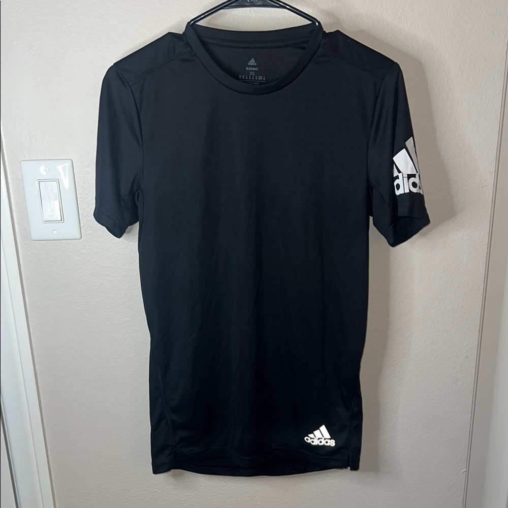 Adidas Black Short Sleeve Running Tee